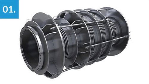 inline pressure balanced expansion joint