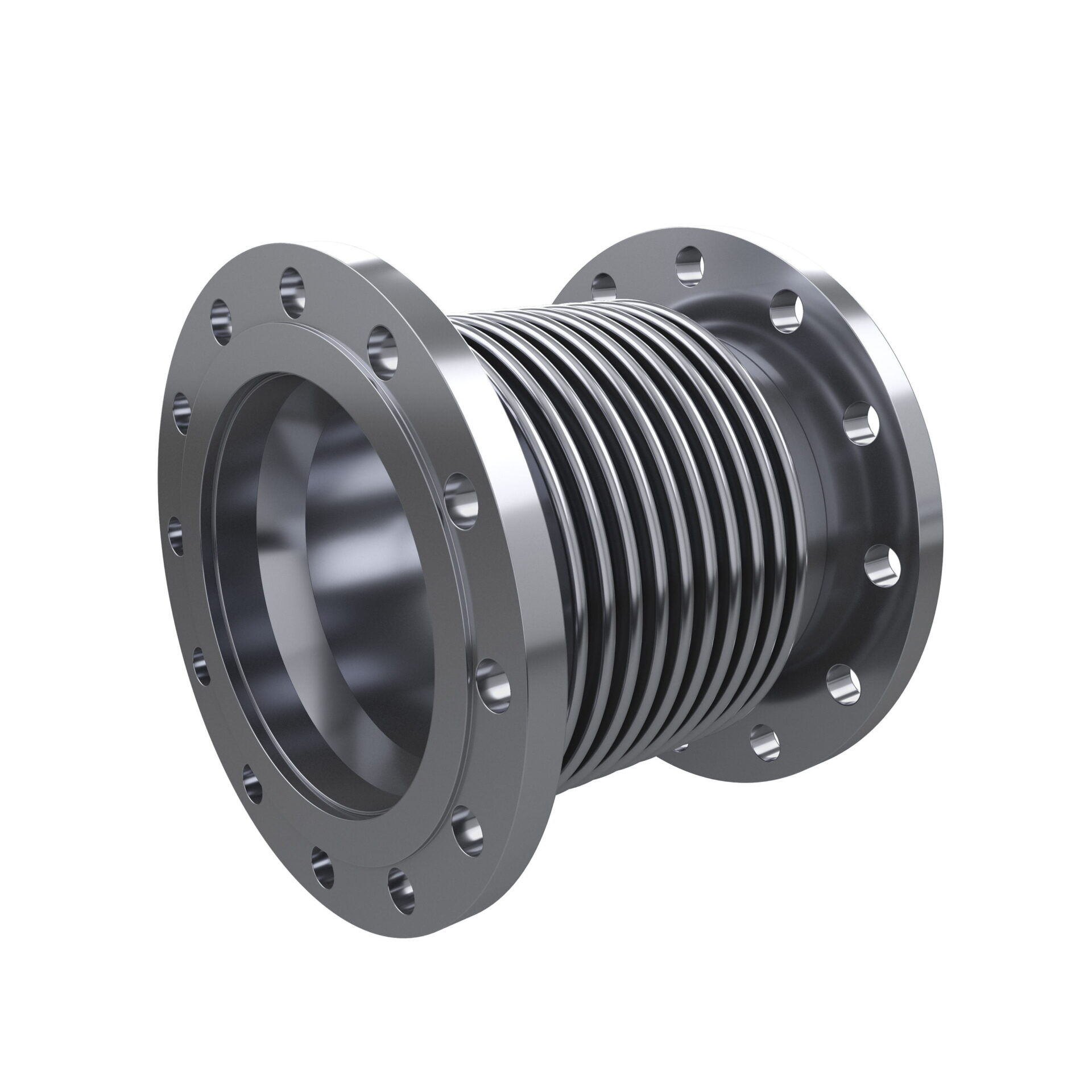 Single Axial Expansion Joint with Bolted Flanges or V Flanges