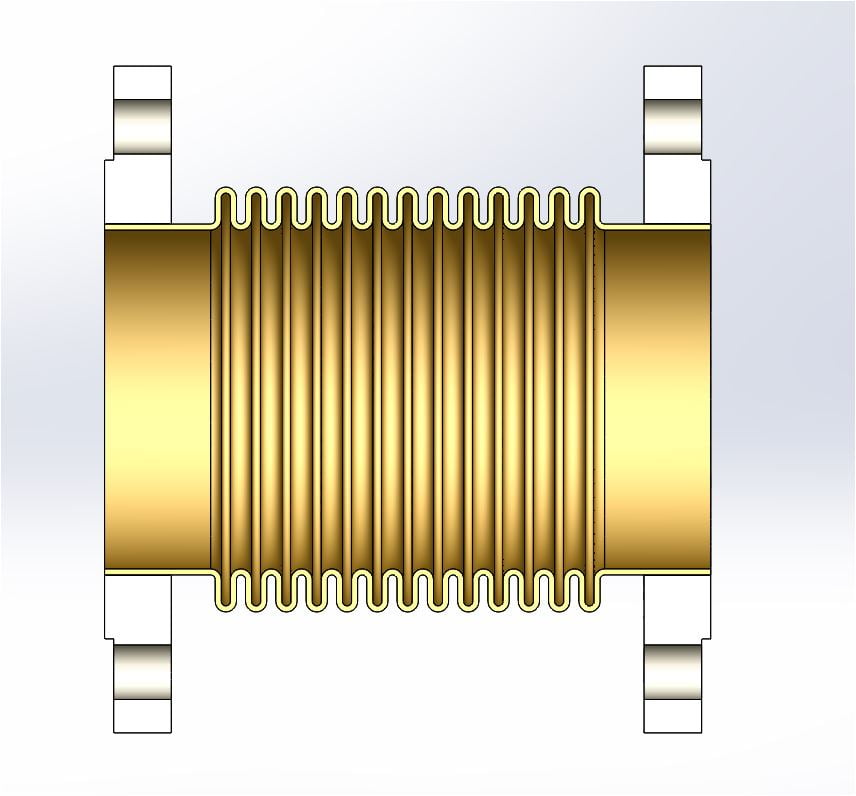 weled bolted flanges bellows section