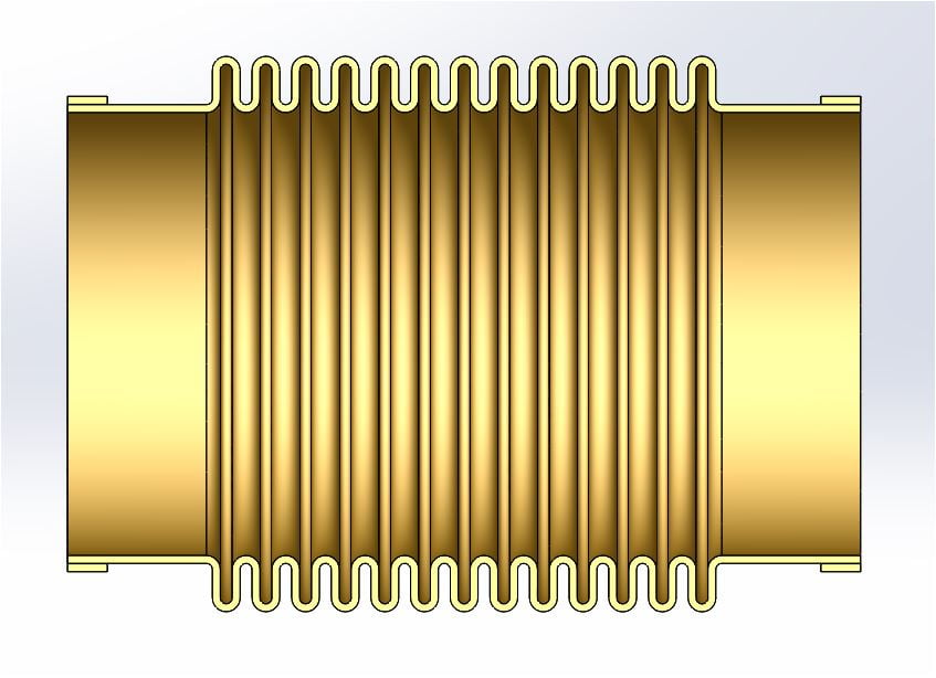 welded pipe ends into bellows